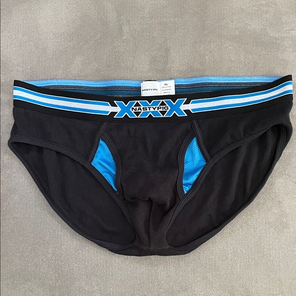 Nasty Pig XXX Black & Blue Briefs - Picture 2 of 5